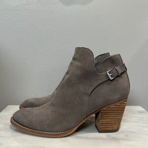 Sam Edelman Miriam Womens Suede Almond Toe Booties Size  8